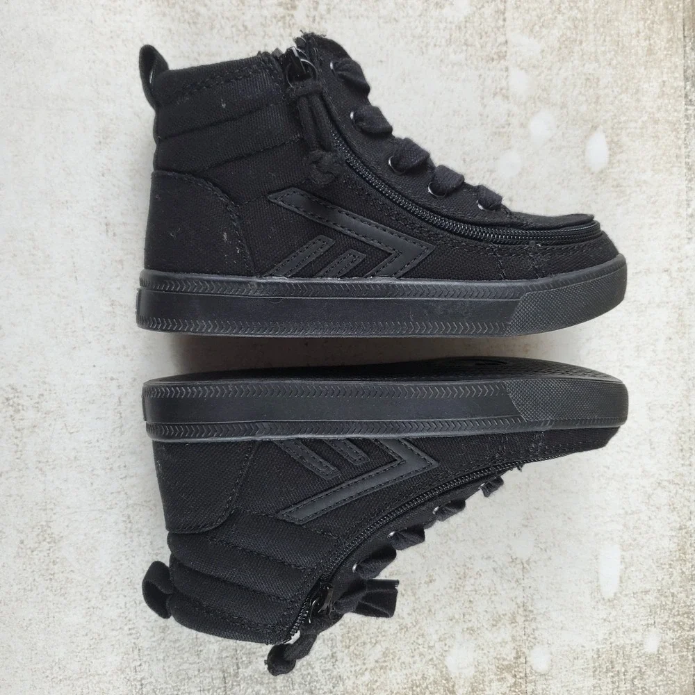 Billy Footwear Classic D|R High Top Kids Shoes 12 M Black Wraparound Zipper